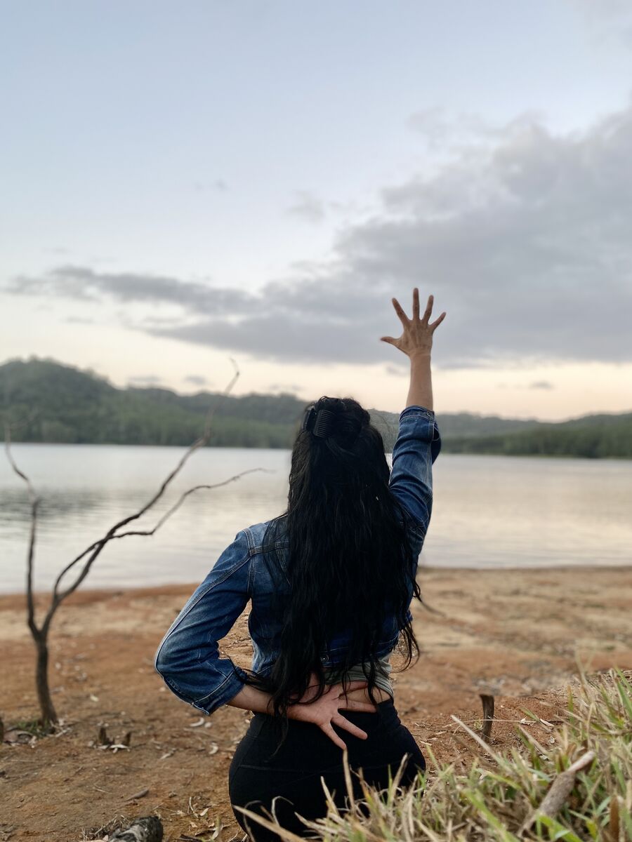 Lisa at Baroon Pocket Dam